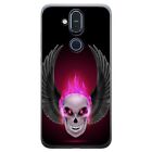 Flaming Fire Skulls Case For Nokia 8.1