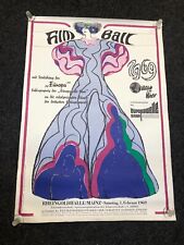 Originales Plakat " Filmball " von 1969   Mainz Rheingoldhalle -  TOPZUSTAND