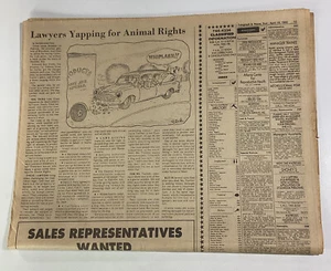 Periódico Macon Georgia Telegraph 18 de abril de 1982 anuncios clasificados fickling Ross - Imagen 1 de 14