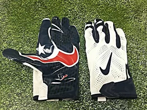 Nike Vapor Knit Football Gloves Houston Texans Size XXL White/Blue PGF397-131 - Picture 1 of 8