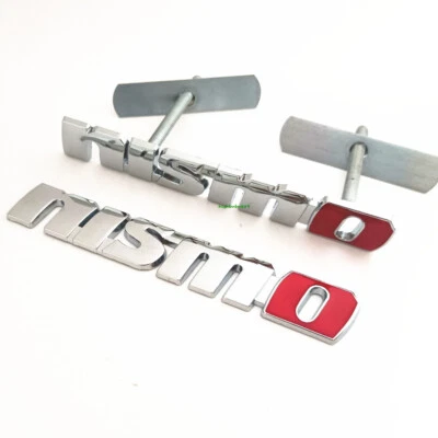 Calcomanías 3D Cromo Rojo NISMO Metal Auto Baúl Emblema e Insignia Rejilla Capó Frontal Foto 1 de 4