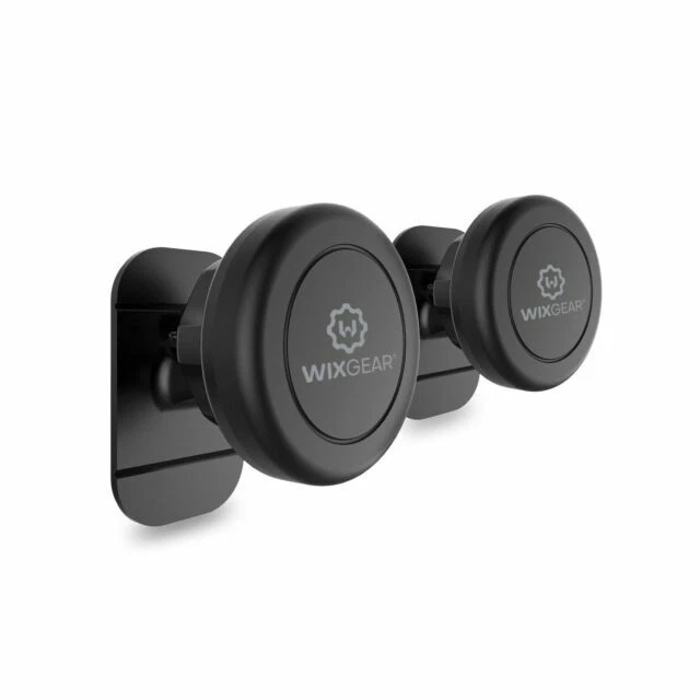 WizGear Magnetic Mount Cell Phone Holder 2 Pieces - Black