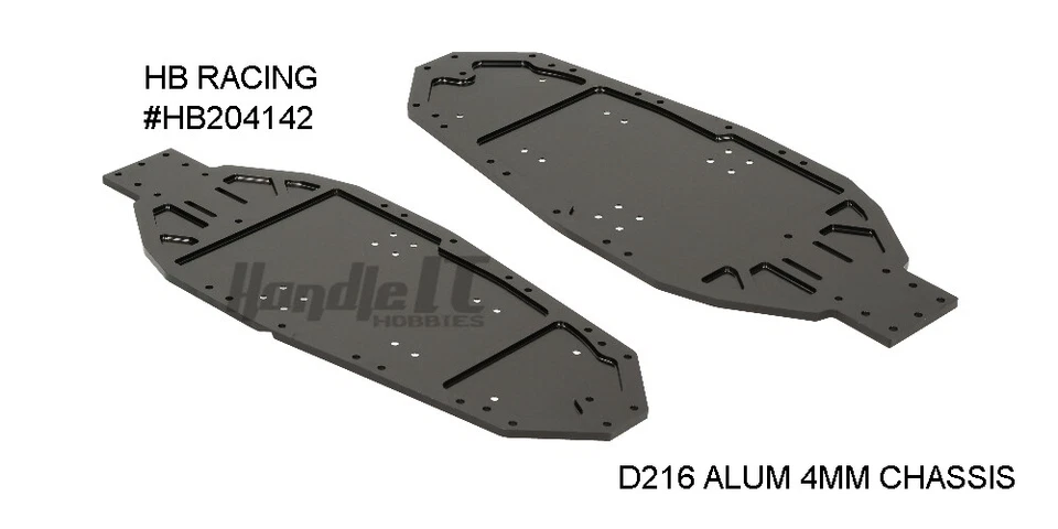 Hbs204142 HB Racing D216 Aluminum Main Chassis