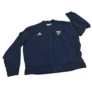 Adidas FIU Florida International U Jacket Mens Large Blue Team Issue Full Zip - Picture 1 of 15