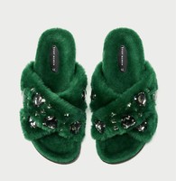 puma furry slides zara