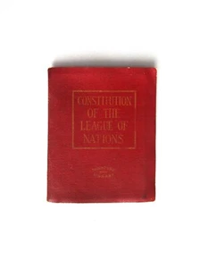 Constitution of the League of Nations 1919 Miniature Little Leather Library LON - Picture 1 of 9