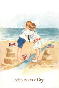 Vintage 4th of July Reprint - Patriotic Independence Day - 4x6 Glossy Photo - Picture 1 of 1