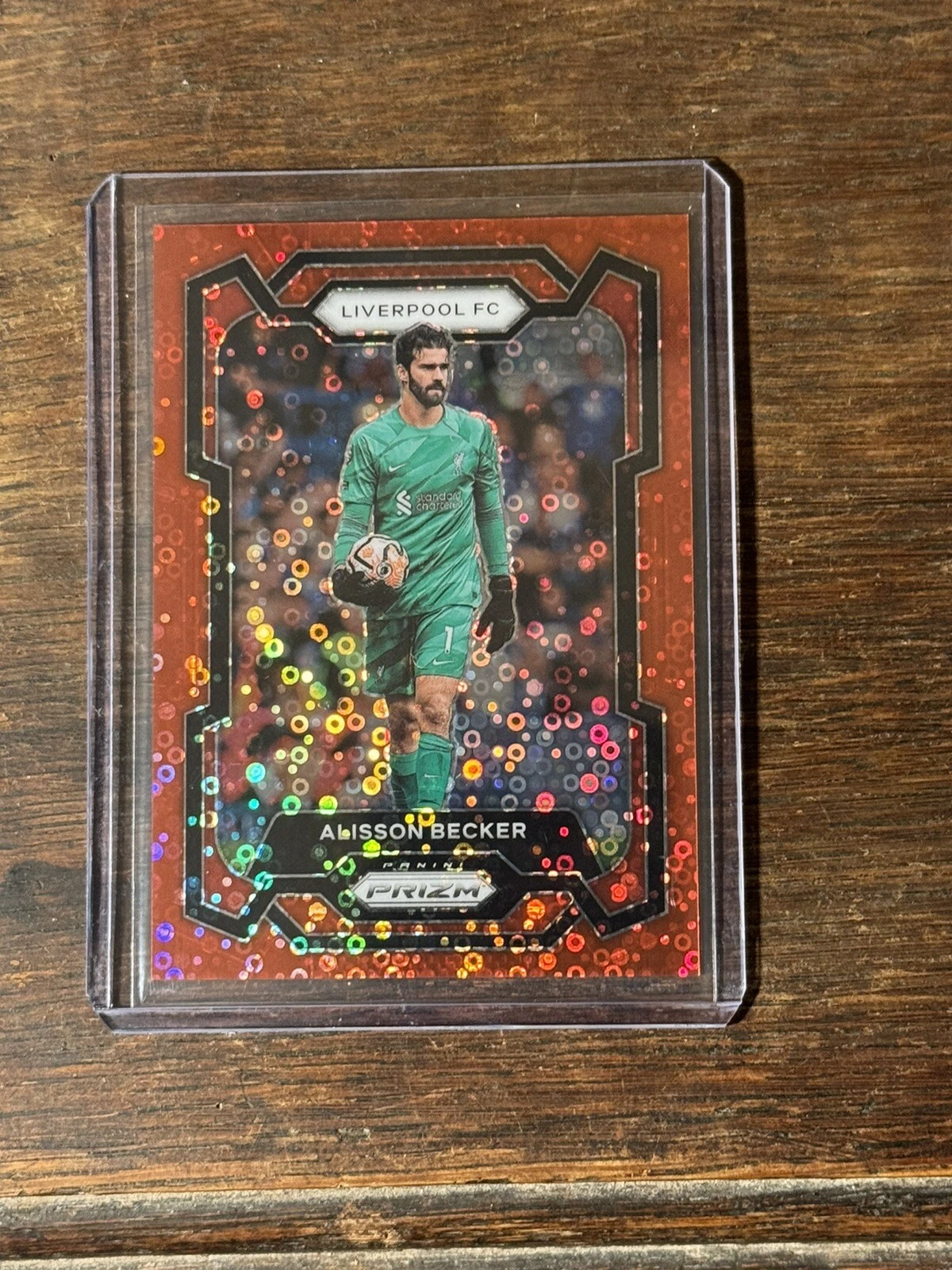 2023-24 Prizm Premier League Alisson Becker Red /49 Breakaway Liverpool