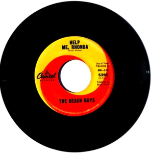BEACH BOYS - Help Me Rhonda / Kiss Me Baby - 45 rpm 1965 Capitol 5395 Surf - Imagen 1 de 4