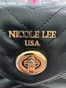 Bolso bandolera acolchado negro Nicole Lee - Imagen 1 de 6