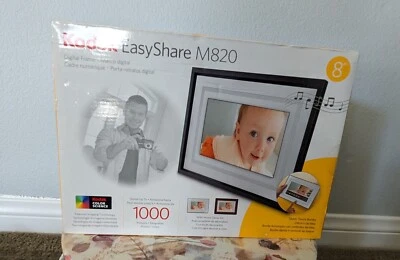 New Kodak EasyShare M820 8" Digital Picture Frame Shadow Box Christmas Mom Photo - Image 1 of 4