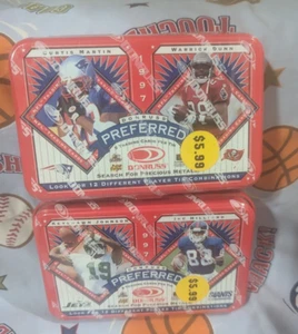 1997 Donruss Preferred Football Sealed Tin Possible Precious Metals - Picture 1 of 2