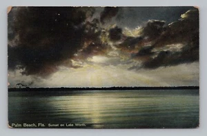 Postkarte Sonnenuntergang am Lake Worth Palm Beach Florida - Bild 1 von 2