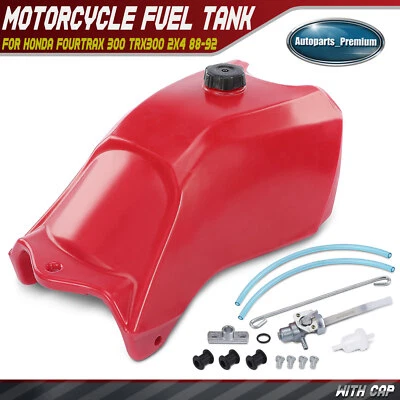 Tanque de combustible con tapa y llave de combustible para Honda FourTrax 300 1988 1989 1990 1991 1992 Foto 1 de 4