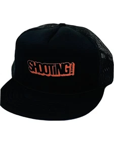 "Shooting Times" New NWOT Black Trucker Mesh Hat Snapback One Size Fits All - Picture 1 of 9