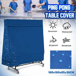 Heavy Duty Table Tennis Table Cover Ping Pong Waterproof Indoor Outdoor - Picture 1 of 7