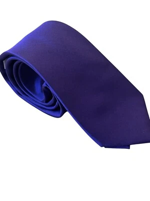 Corbata Michael Michael Kors púrpura 100 % seda para hombre lisa ciudad clásica colorida Foto 1 de 4