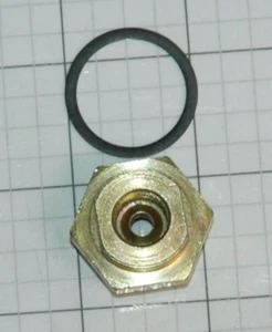 1965-72 1/4" FUEL INLET NUT MUSTANG FORD HOLLEY HI PERF BOWLS WITH GASKET - Picture 1 of 1
