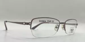 SOLO MONTURAS DE GAFAS BULOVA NUEVAS RIVERDALE ORO ROSA MEDIA LLANTA 53-17-135 - Imagen 1 de 8