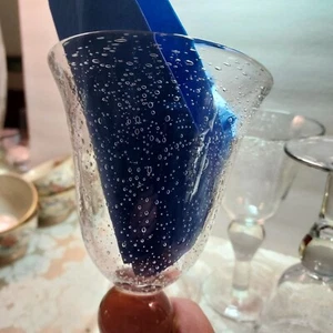 1  Seeded Sparkling 8.25 Water Wine Goblet - Picture 1 of 8