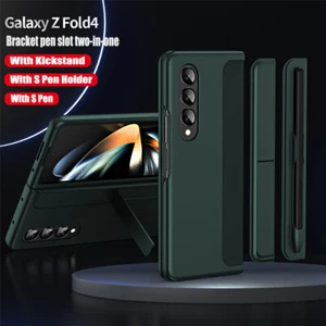 Slim Bracket Hard Shockproof case For Samsung Galaxy Z Fold 4 & 3 +S Pen Slot - Picture 1 of 28