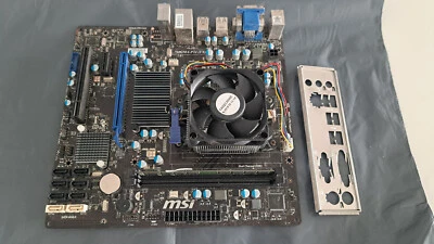 MSI 760GMA-P34 AMD Motherboard AMD FX6300 CPU 8Gb DDR3 RAM - Image 1 of 4