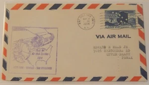New York nach San Francisco Kalifornien AMF 22. März 1959 Erstflug Luftpost - Bild 1 von 2