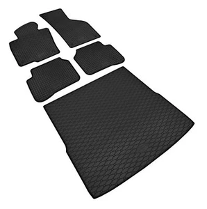 Alfombrillas de goma y bandeja de maletero adecuadas para VW Passat Variant B7 hasta 2014 - Imagen 1 de 7