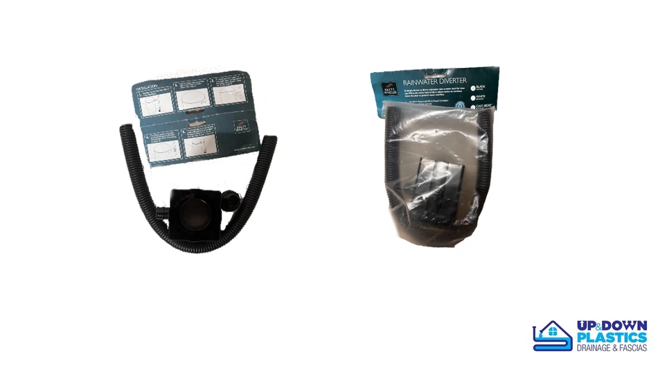 Отводчик дождевой воды 68 мм квадратный/круглый черный - Изображение 1 из 1