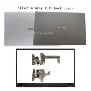 New Silver Gray For ASUS VivoBook X512 X512U V5000F LCD Back Cover+ Bezel+Hinges - Picture 1 of 10