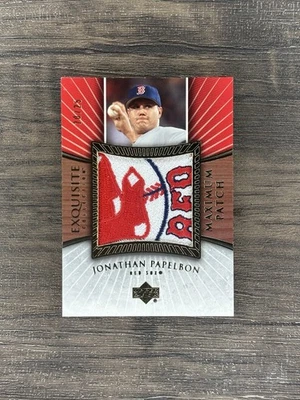 2006 Exquisite Collection Maximum Patch Jonathan Papelbon Game Used Jersey /25 - Image 1 of 3