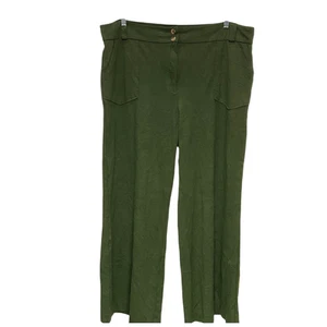 Pantalones rectos verdes Lularoe Plus - Imagen 1 de 4