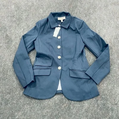 DOLAN By Anthropologie Ponte Military Blazer Women's Size XS Navy - Image 1 of 4