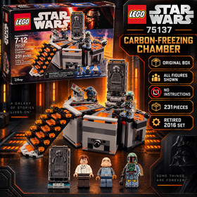 LEGO Star Wars 75137 Carbon-Freezing Chamber Complete Boba Fett Han Box No Manua