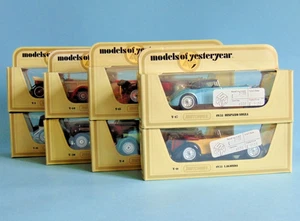 Eight vintage boxed Lesney Matchbox Models of Yesteryear model cars - Picture 1 of 23
