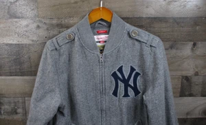 New York Yankees Jacke Herren Small grau MLB Baseball Mitchell Ness Wollmischung - Bild 1 von 14
