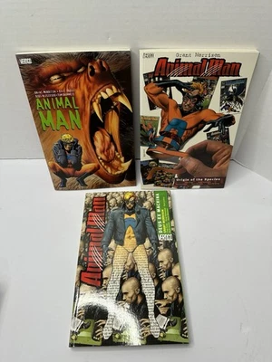 Animal Man de Grant Morrison Vol 1 2 3 Vertigo DC Comics Libro de bolsillo inglés  Foto 1 de 4