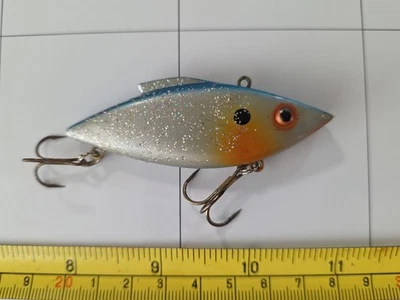 VINTAGE BILL LEWIS RAT L TRAP FISHING LURE SILVER GLITTER  - Image 1 of 4