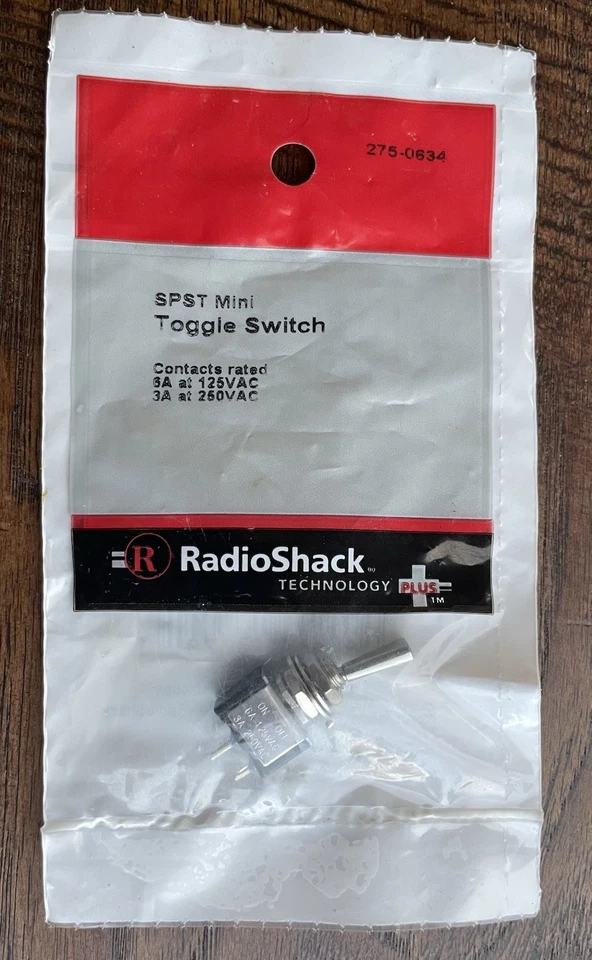 RadioShack 275-0634 Mini Flat Lever Switch