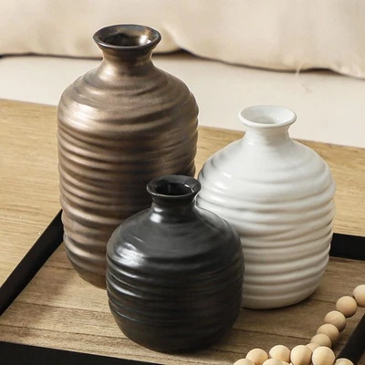 Ceramic Vase Set of 3 Decorative Vase for Home Decor Modern Farmhouse Decor P... - Image 1 of 4