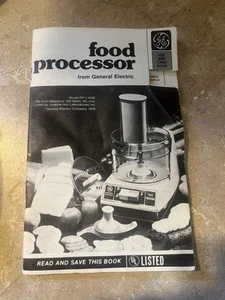 Vintage GE Food Processor D4FP1 book manual - Picture 1 of 2