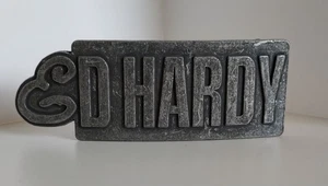 Ed Hardy silberfarbene Gürtelschnalle - New Old Stock - Bild 1 von 2