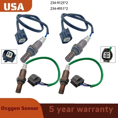 Sensor de oxígeno ascendente y descendente 4X para Jaguar S-Type 2006-2008 XJ8 XJR XKR 2006-2009 Foto 1 de 4