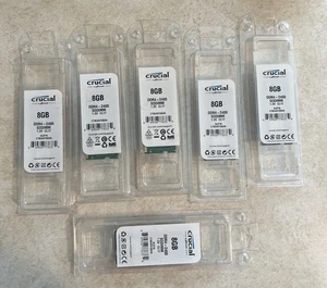 NEW 6pcCrucial 8 GB (6x8GB) CT8G4SFS824A.M8FE 361762 DDR4-2400 Laptop Memory RAM - Picture 1 of 4