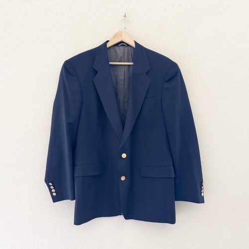 Giacca blazer cappotto sportivo uomo Christian Dior vintage logo oro Union Made 42R