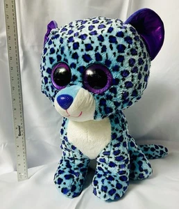 Ty Beanie Boo Lizzie The Leopard Large 16” Plush Claire’s Exclusive 2017 - Picture 1 of 8