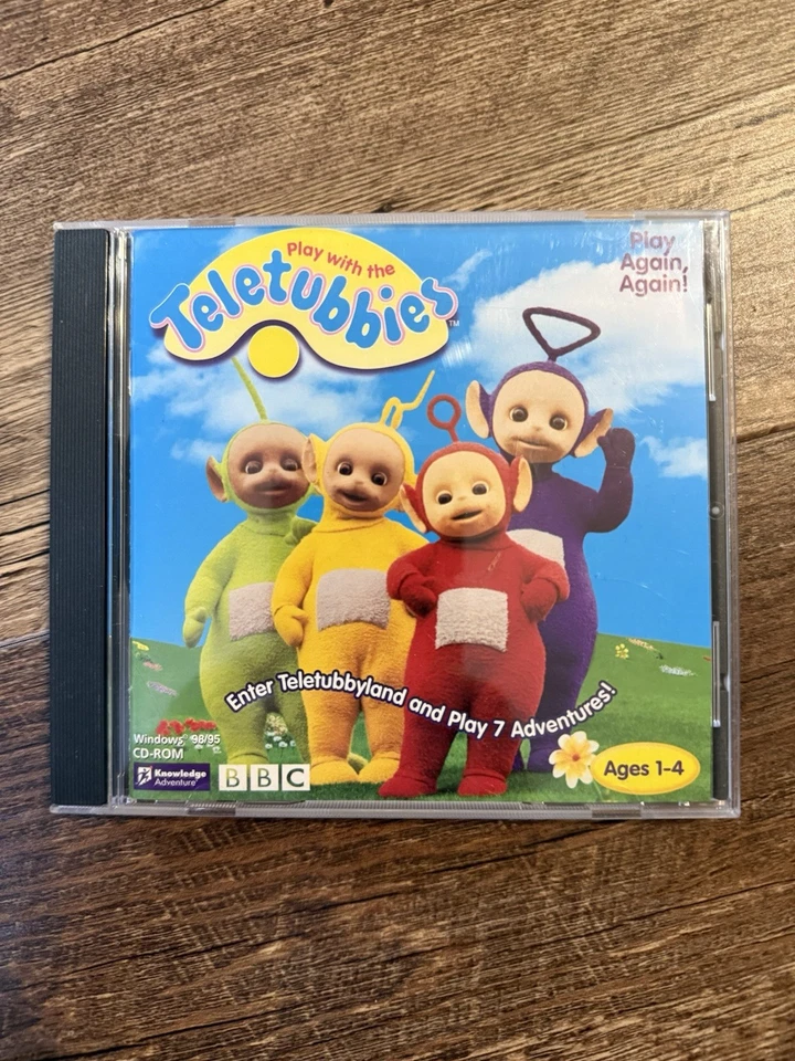 Knowledge Adventure PLAY WITH THE TELETUBBIES (CD-ROM, 1998) BBC - Image 1 of 4