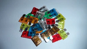 Assorted Blade fuses 5A, 7.5A, 10A, 15A, 20A, 25A, 30A - Pack of 25 - Picture 1 of 1