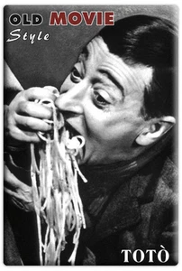 MAGNETE RETTANGOLARE CALAMITA FRIGO FRIDGE MAGNET TOTO' SPAGHETTI FILM MOVIE - Picture 1 of 1