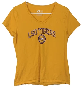 LSU Tigers Baseball Damen T-Shirt Gr. M 8-10 gelb Russell Louisiana Football - Bild 1 von 7